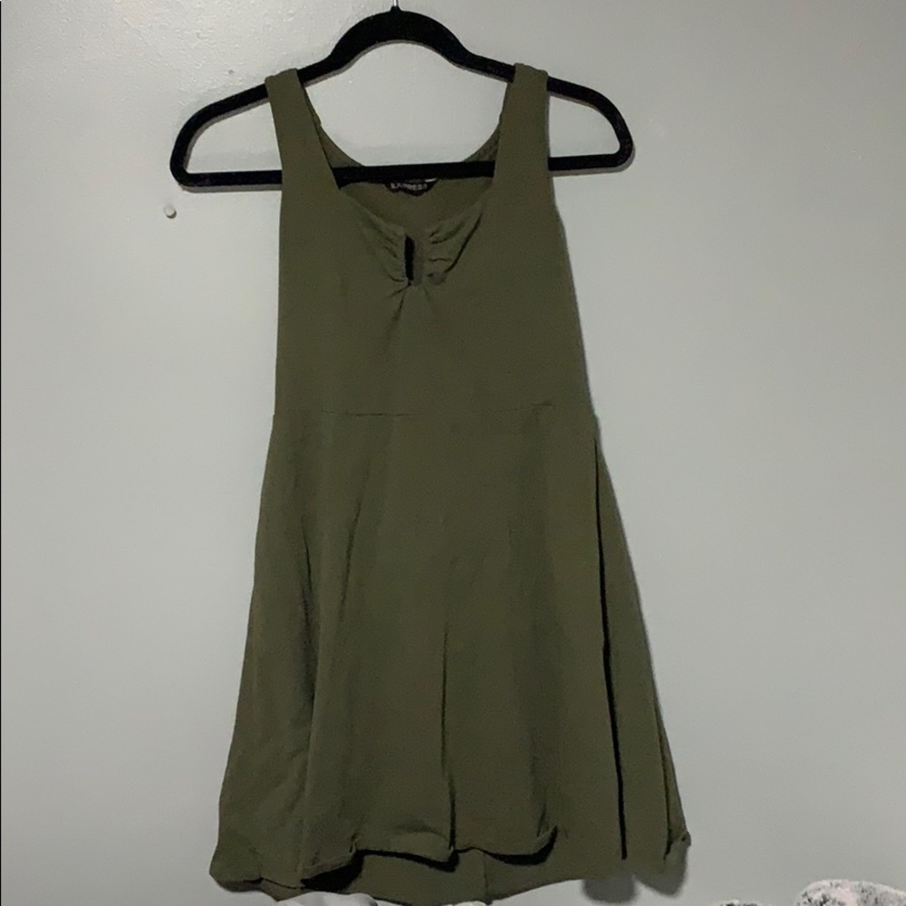 Olive Green Express Casual Summer Dress